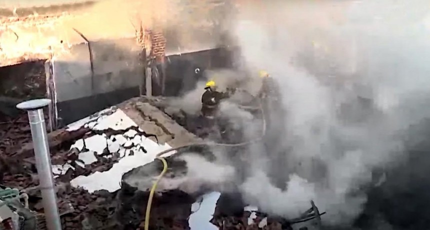  Un incendio destruyó una fábrica de aceite comestible 