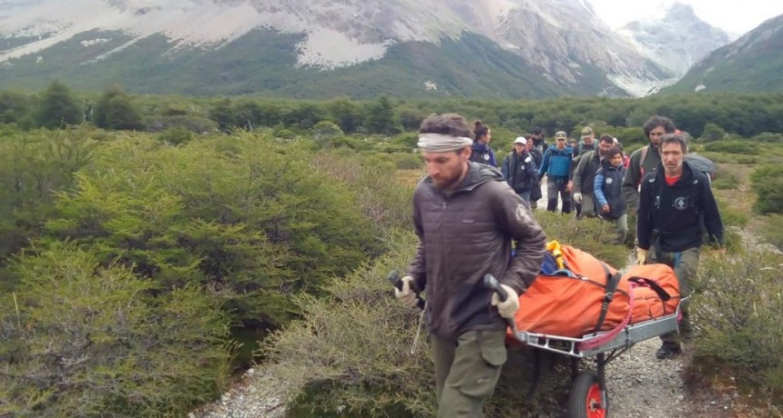  Rescataron a una turista uruguaya que se golpeó la cabeza camino al Cerro Fitz Roy 