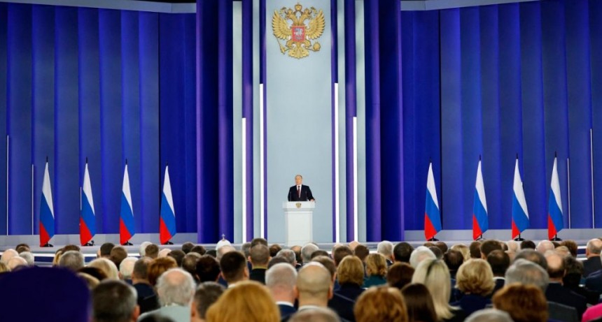  Putin acusó a Occidente de querer acabar con Rusia y de globalizar el conflicto en Ucrania 