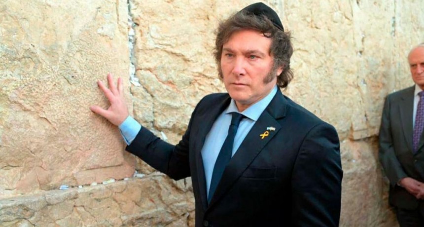  El mensaje de Milei desde el Muro de los Lamentos: 