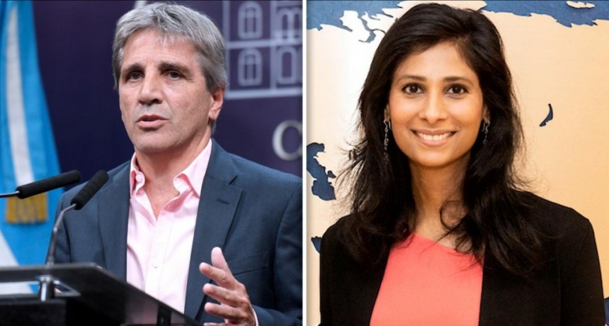  Caputo analizó con Gita Gopinath la marcha de la economía y el acuerdo con el FMI 