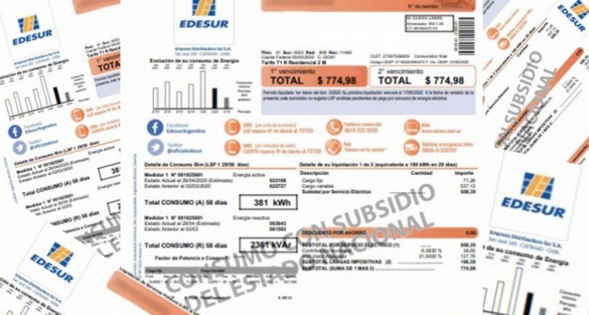  Extienden a mediados de abril el plazo de inscripción al registro de subsidios de luz y gas 