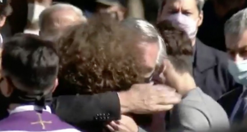 Junín: el dolor del Presidente en la despedida al ministro Meoni