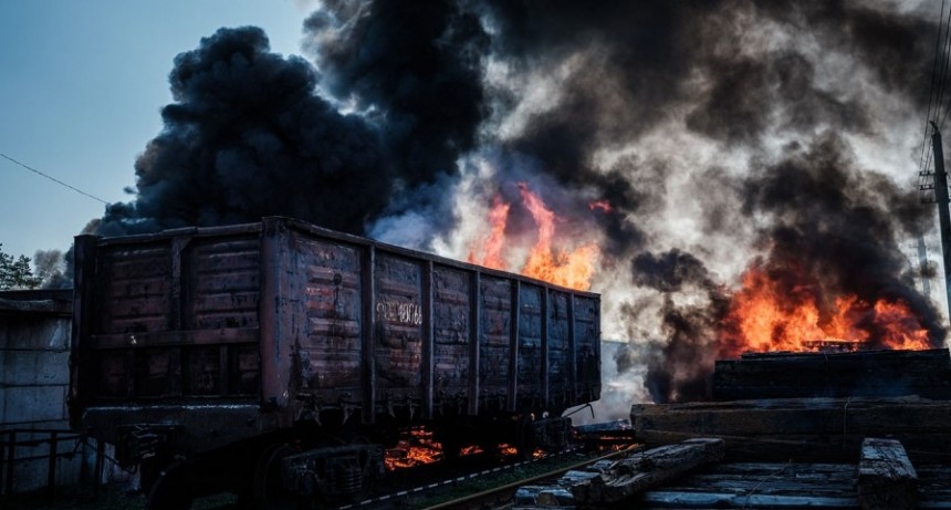  Ataque con misiles rusos en el oeste de Ucrania destruy&oacute; infraestructura ferroviaria 