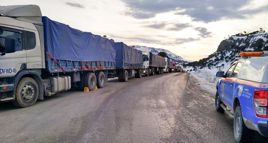 Por intensas nevadas, el paso internacional Pino Hachado permanecerá cerrado 
