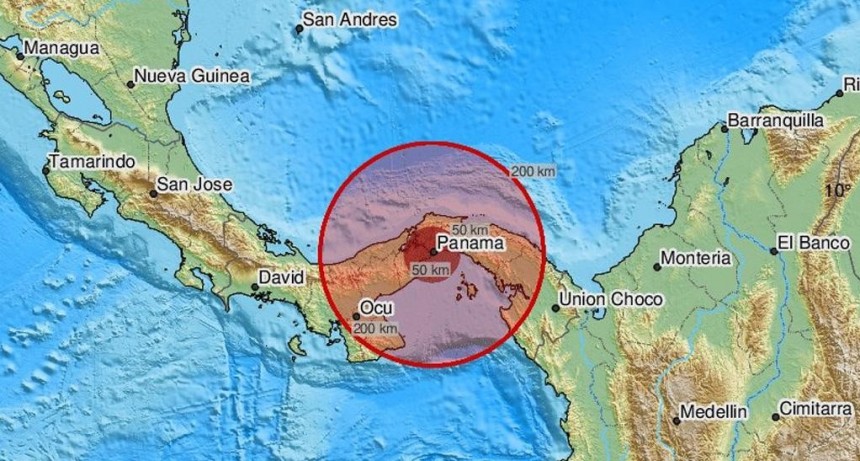  Un sismo de magnitud 6,6 sacudió la frontera entre Colombia y Panamá 