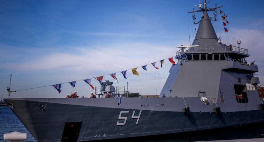  Arrib&oacute; a Mar del Plata un nuevo patrullero oce&aacute;nico incorporado por la Armada 