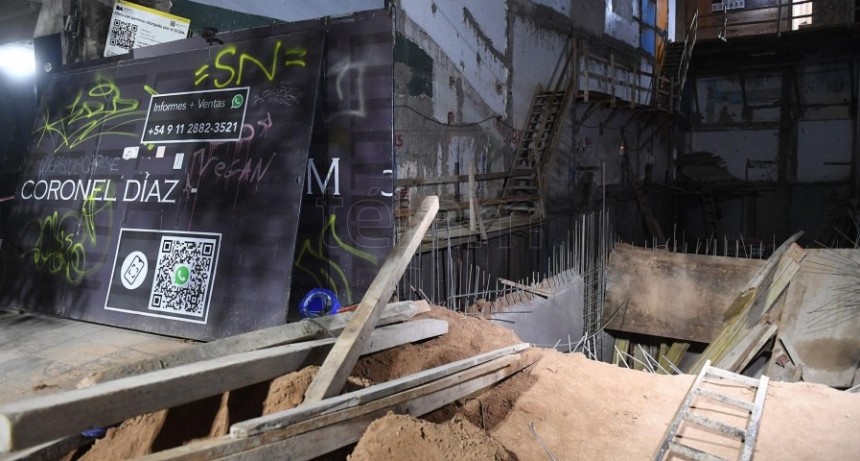  Se derrumb&oacute; una obra en construcci&oacute;n en Palermo 