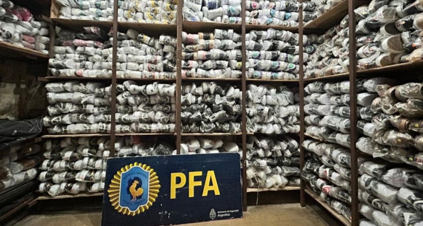  Desbarataron una banda de falsificadores de zapatillas 