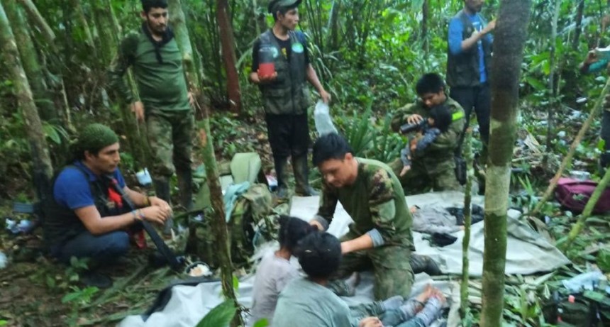  Se recuperan los cuatro niños que pasaron 40 días perdidos en una selva de Colombia 