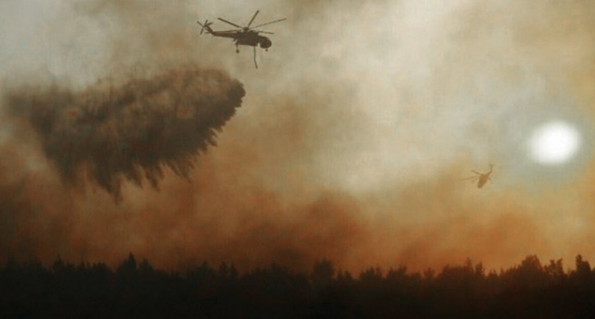 Murieron dos tripulantes del helicóptero anti incendios que se estrelló en Grecia 