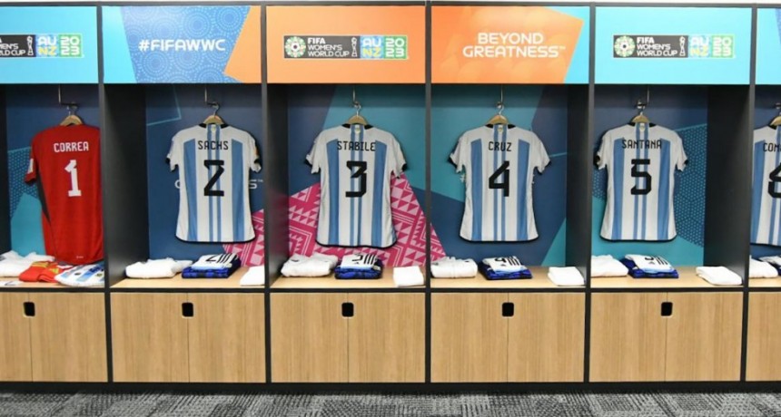  El vestuario de Argentina espera sus jugadoras que van por la historia 