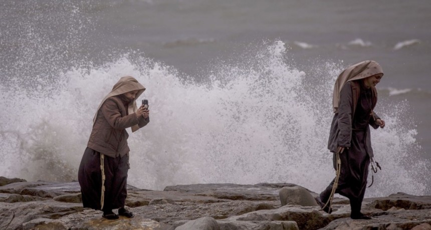  Árboles y postes de luz caídos por fuertes vientos que azotan la zona de Mar del Plata 