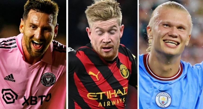  Messi competirá con De Bruyne y Haaland por el premio al mejor jugador de la UEFA 