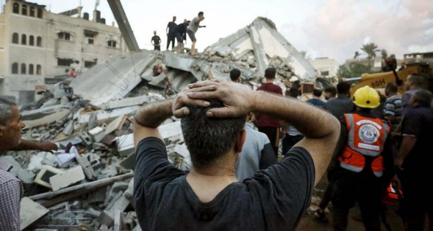  Un millón de palestinos dejaron sus hogares en Gaza por los bombardeos israelíes 