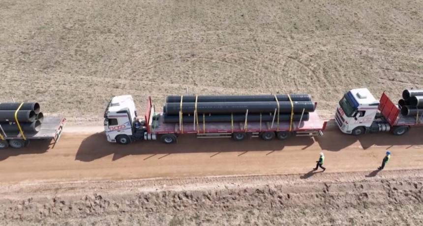  Avanza el armado de obradores y acopio de caños para la construcción del Gasoducto Néstor Kirchner 