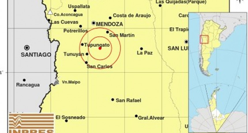  Un sismo de 5.4 grados se sintió en Mendoza sin reporte de daños ni heridos 