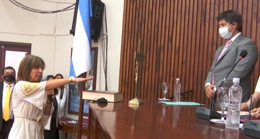 Asumió la concejala que se vio en un video manejando un auto en la falda de otra persona