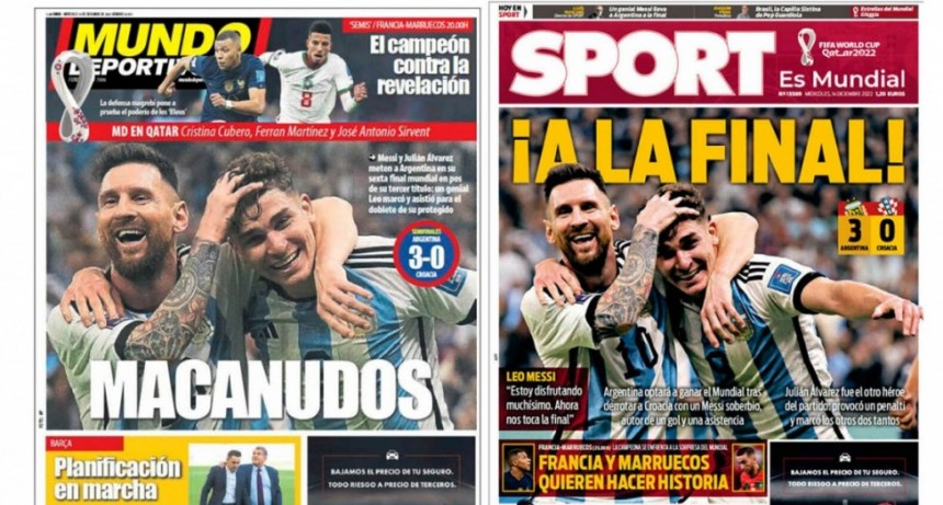  Messi acapara las portadas de los principales medios deportivos del mundo 