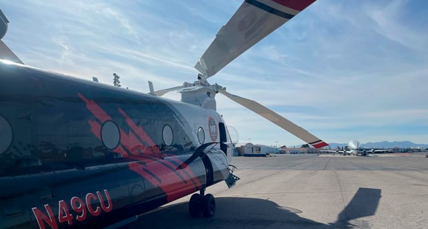  El Ministerio de Ambiente sumó un helicóptero canadiense para combatir incendios forestales 