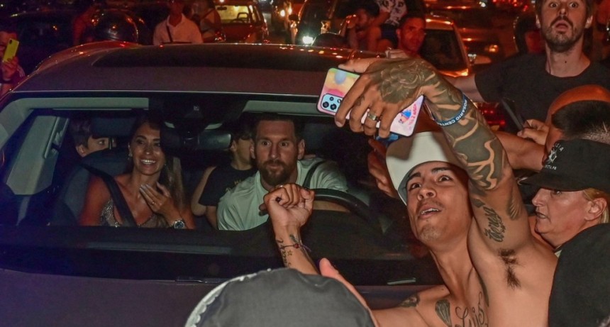  Messi y sus compañeros celebraron el título del Mundo en Rosario 