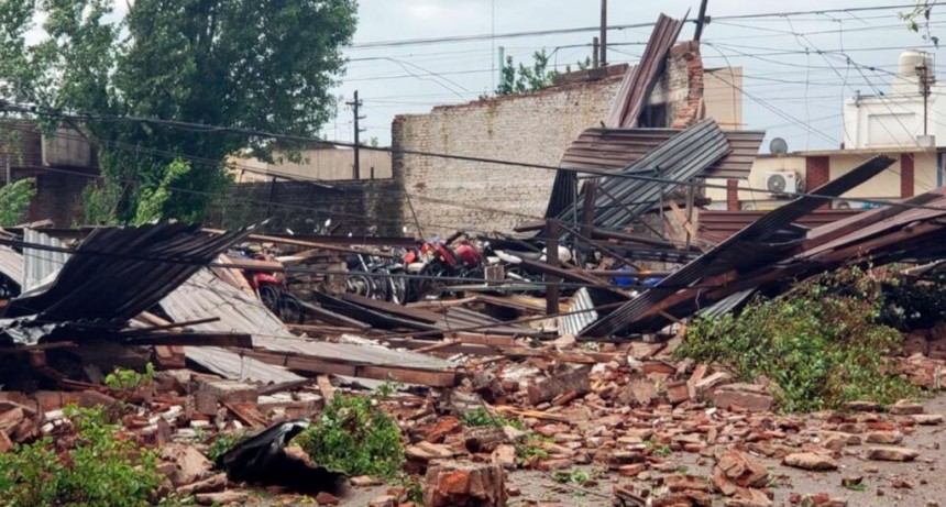  Declararon estado de emergencia en Olavarría tras un fuerte temporal 