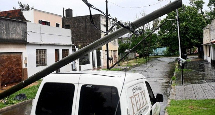 Edesur dispuso un operativo para reparar la red eléctrica afectada por el temporal 